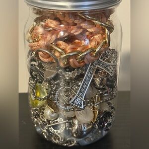 Small Jar of Semi Mystery Jewelry